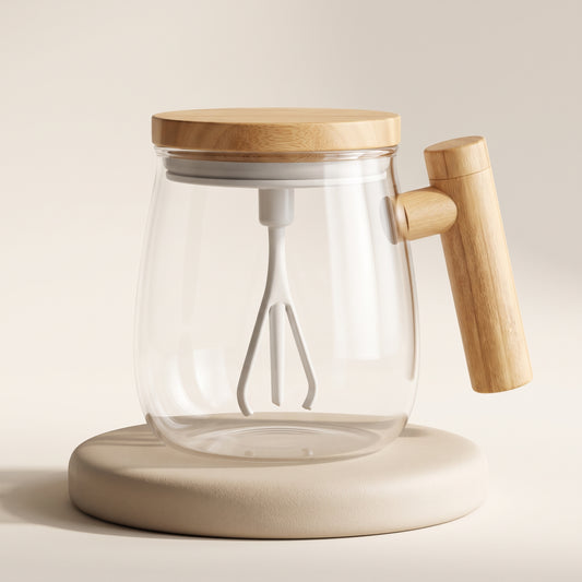 VelvetStir™ - 7000RPM Electric Glass Mixing Mug