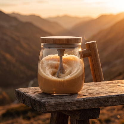 VelvetStir™ - 7000RPM Electric Glass Mixing Mug