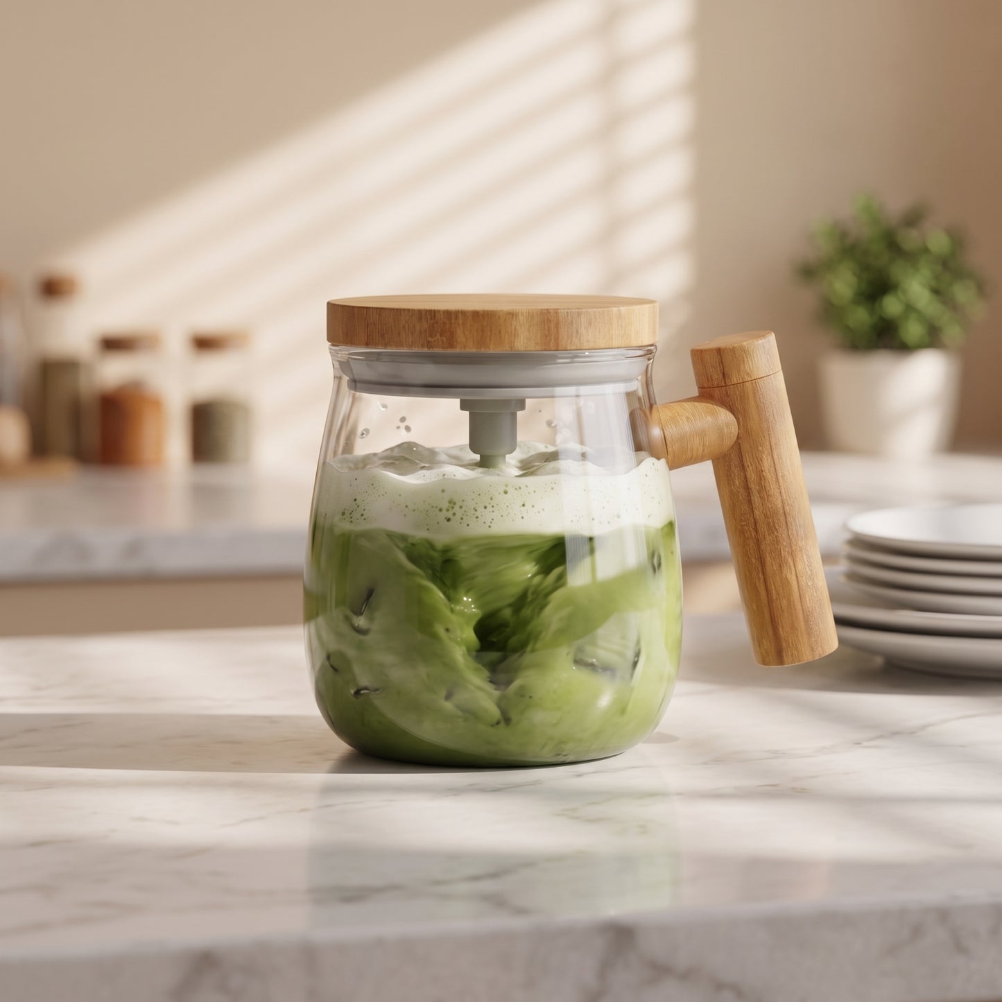 VelvetStir™ - 7000RPM Electric Glass Mixing Mug