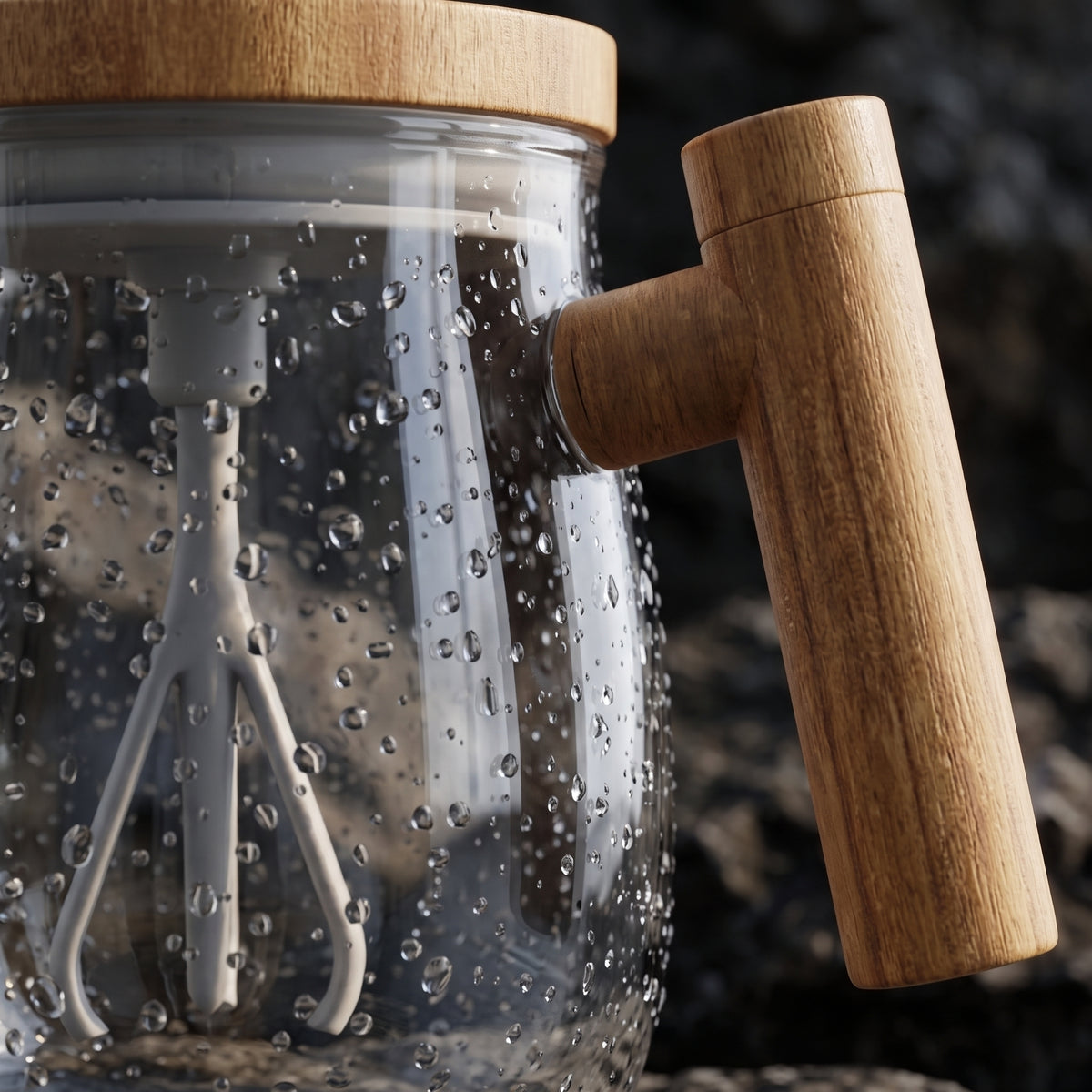 VelvetStir™ - 7000RPM Electric Glass Mixing Mug