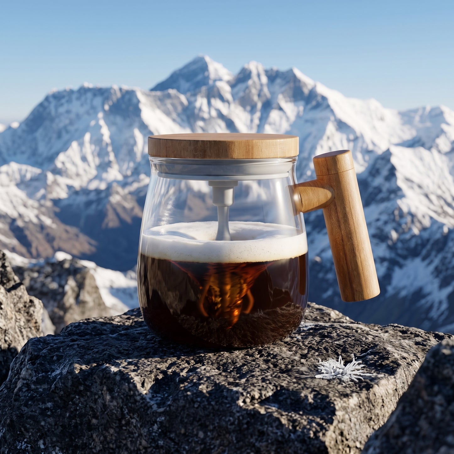 VelvetStir™ - 7000RPM Electric Glass Mixing Mug