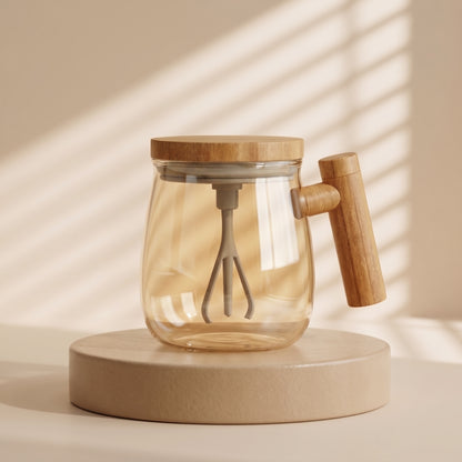 VelvetStir™ - 7000RPM Electric Glass Mixing Mug